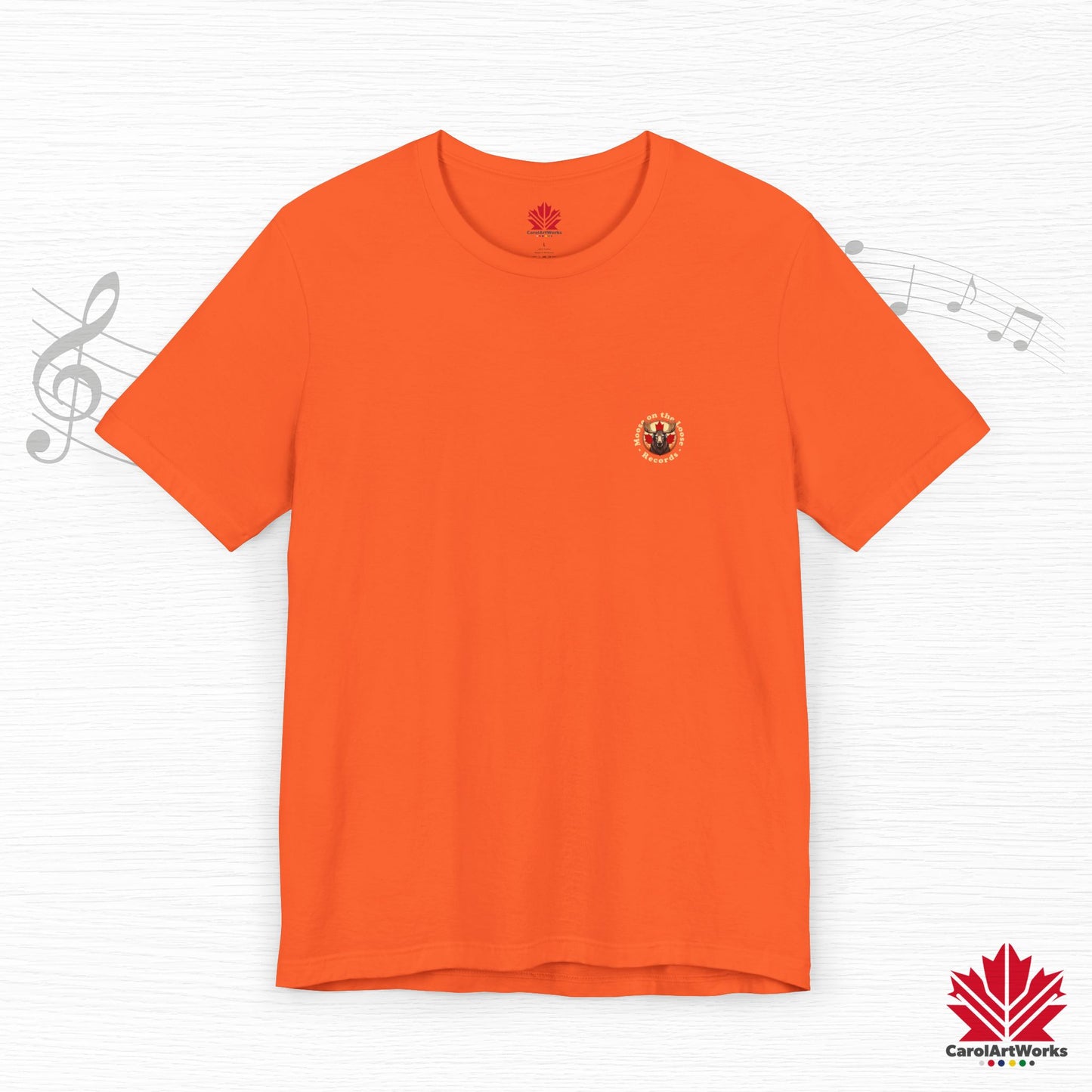 “Moose on the Loose Records” Unisex Short Sleeve Tee – A Hit for Every Playlist