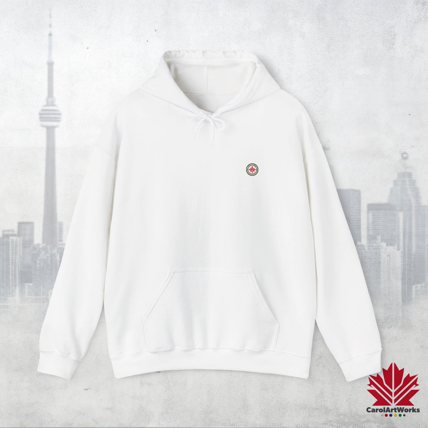 “North Strong” Compass Design Unisex Hoodie – Navigate Adventure with Canadian Pride