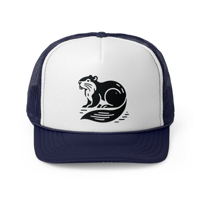 scandinavian minimalistic BEAVER Design Trucker Cap – Perfect for Outdoor Enthusiasts and Nature Lovers