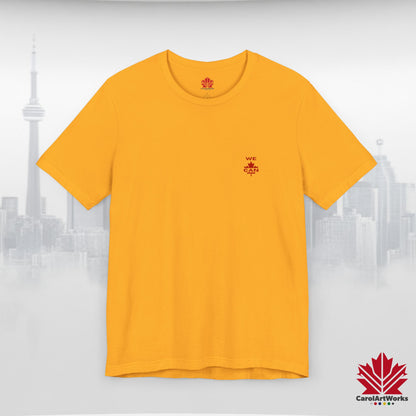 “WE CAN” with Maple Leaf Unisex Short Sleeve Tee – Casual Comfort for Every Occasion