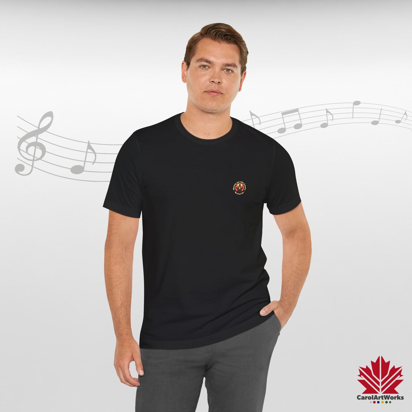 “Moose on the Loose Records” Unisex Short Sleeve Tee – A Hit for Every Playlist