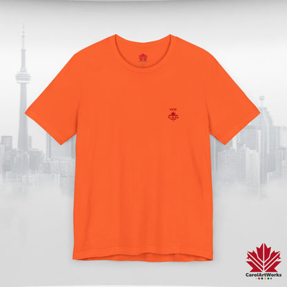 “WE CAN” with Maple Leaf Unisex Short Sleeve Tee – Casual Comfort for Every Occasion