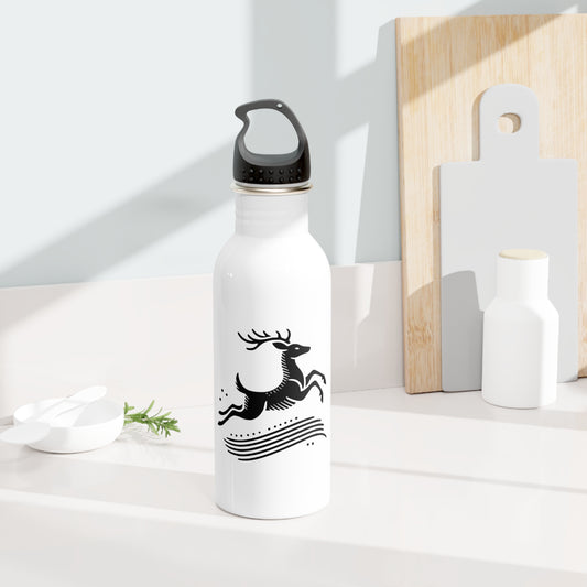 scandinavian minimalistic Design DEER Steel Water Bottle – Adventure & Nature Inspired Drinkware