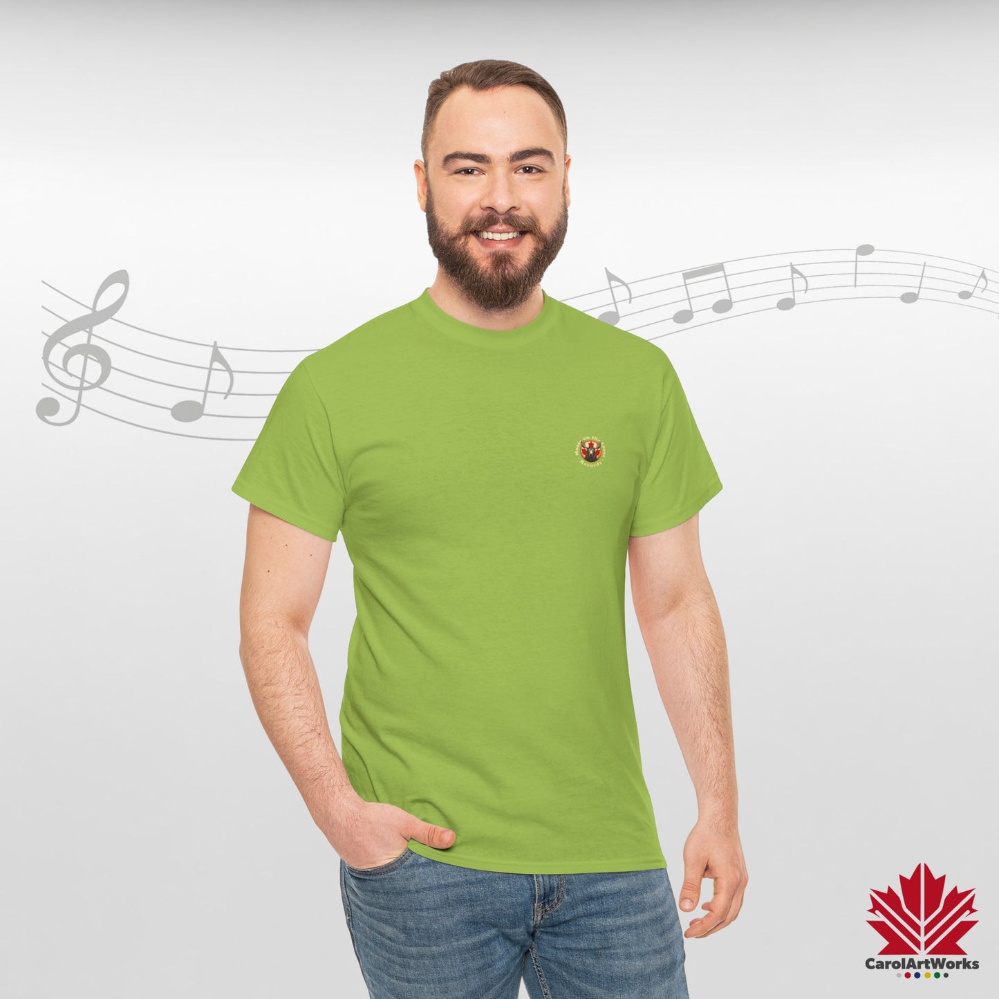 "Moose on the Loose Records" Classic Cotton Tee - Wear the Sound of Canada
