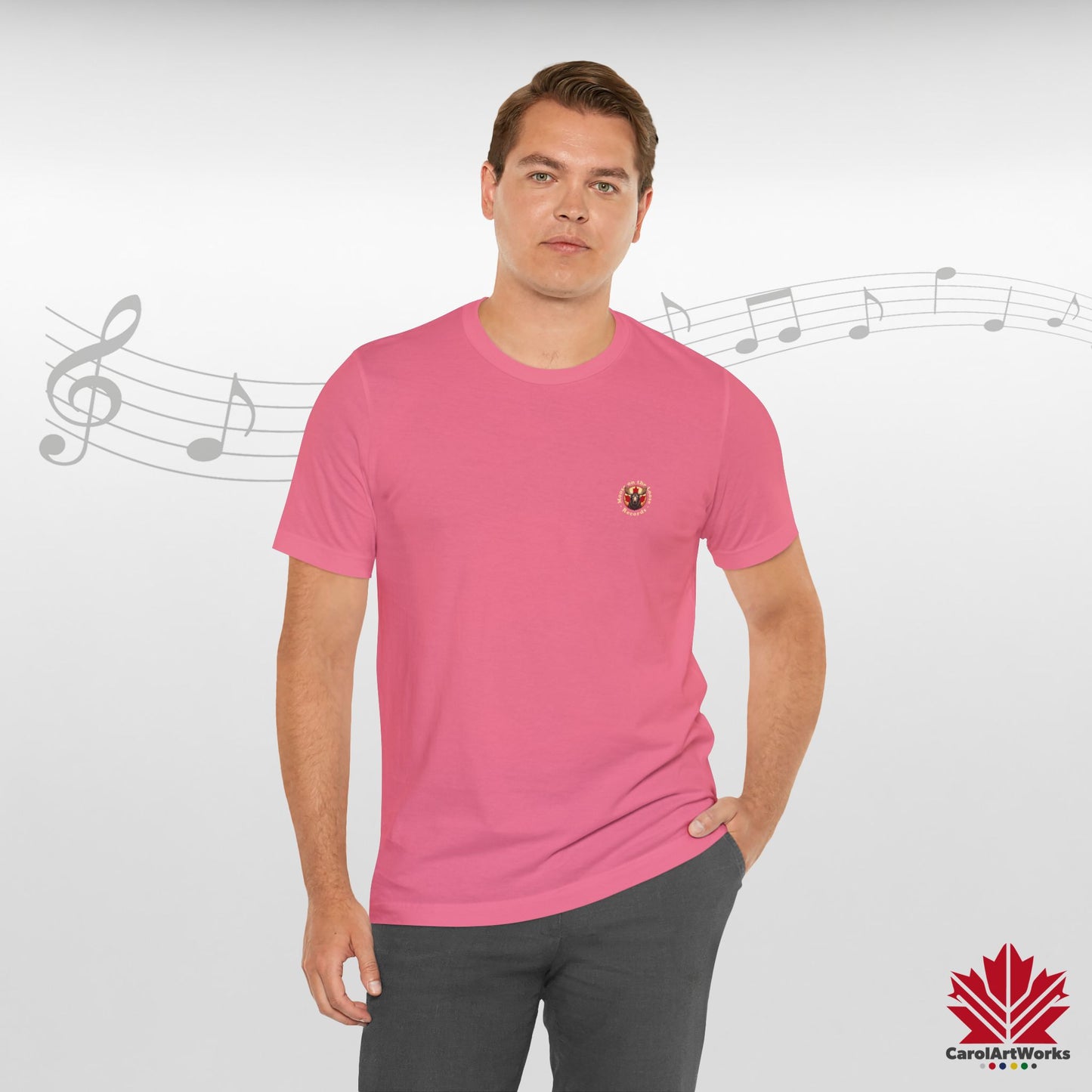“Moose on the Loose Records” Unisex Short Sleeve Tee – A Hit for Every Playlist