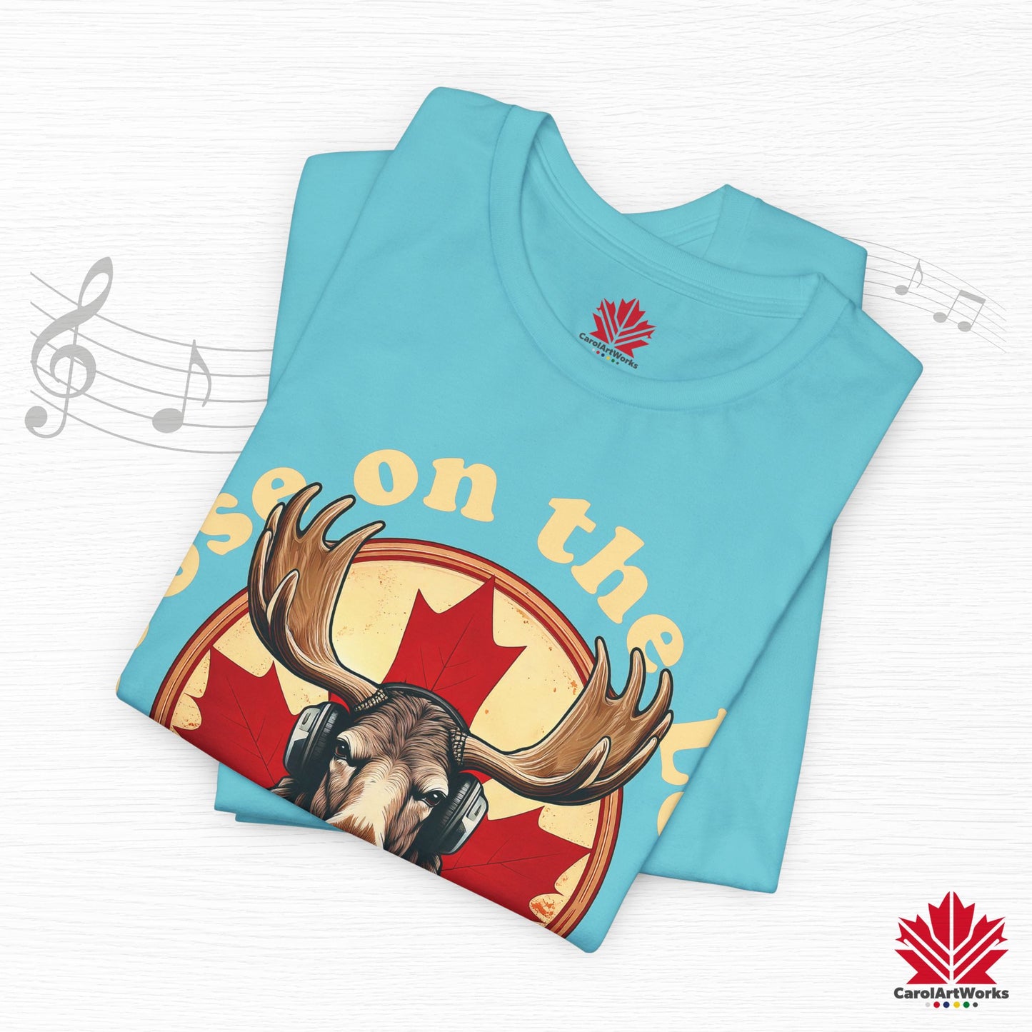 “Moose on the Loose Records” Unisex Short Sleeve Tee – A Hit for Every Playlist