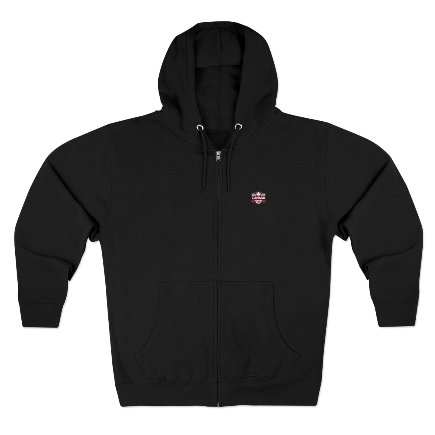 “Canada Strong Again” Unisex Zip Hoodie – Wear Your Pride, Bold and Patriotic!