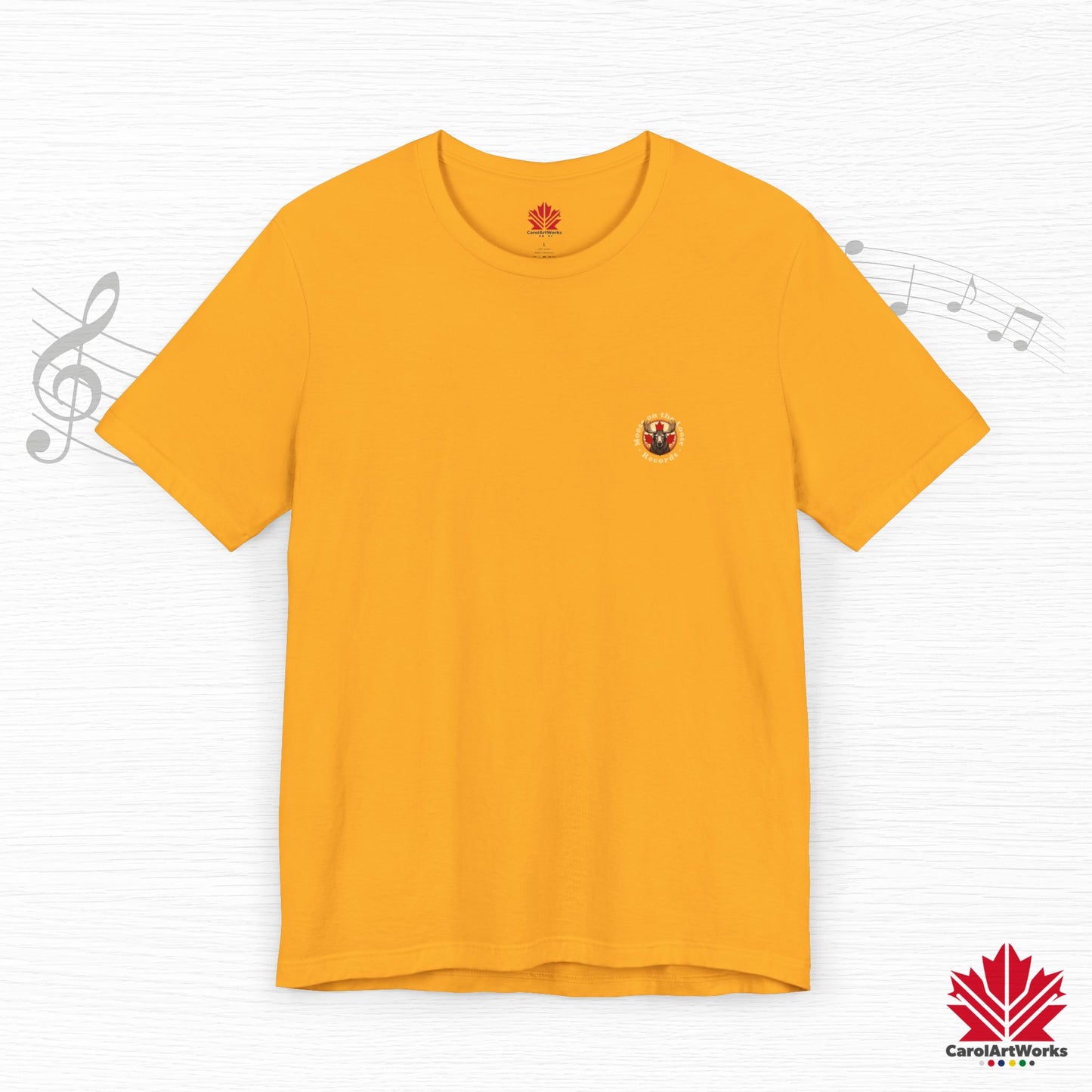 “Moose on the Loose Records” Unisex Short Sleeve Tee – A Hit for Every Playlist