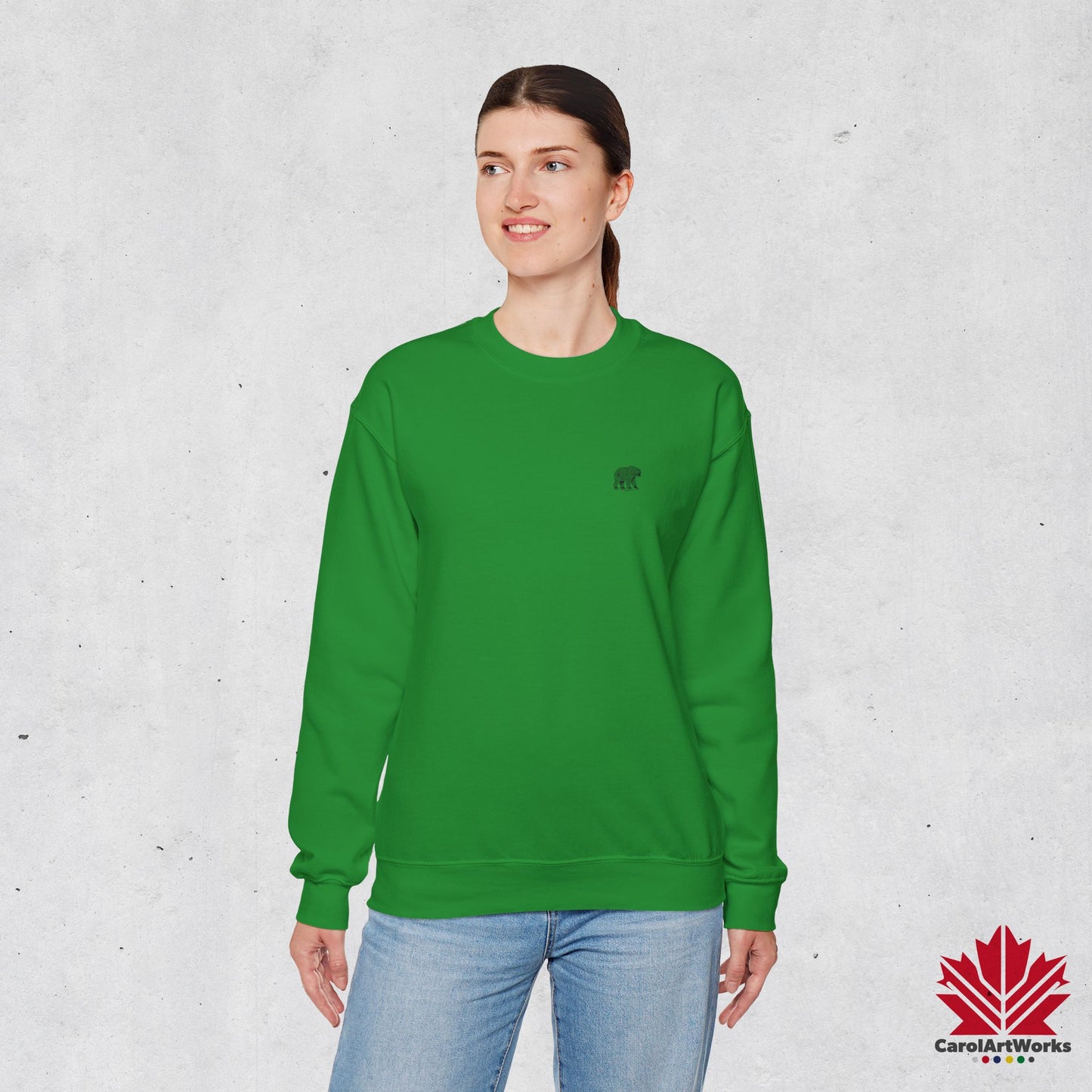 Sweat-shirt unisexe au design minimaliste scandinave BEAR – Tenue décontractée et confortable