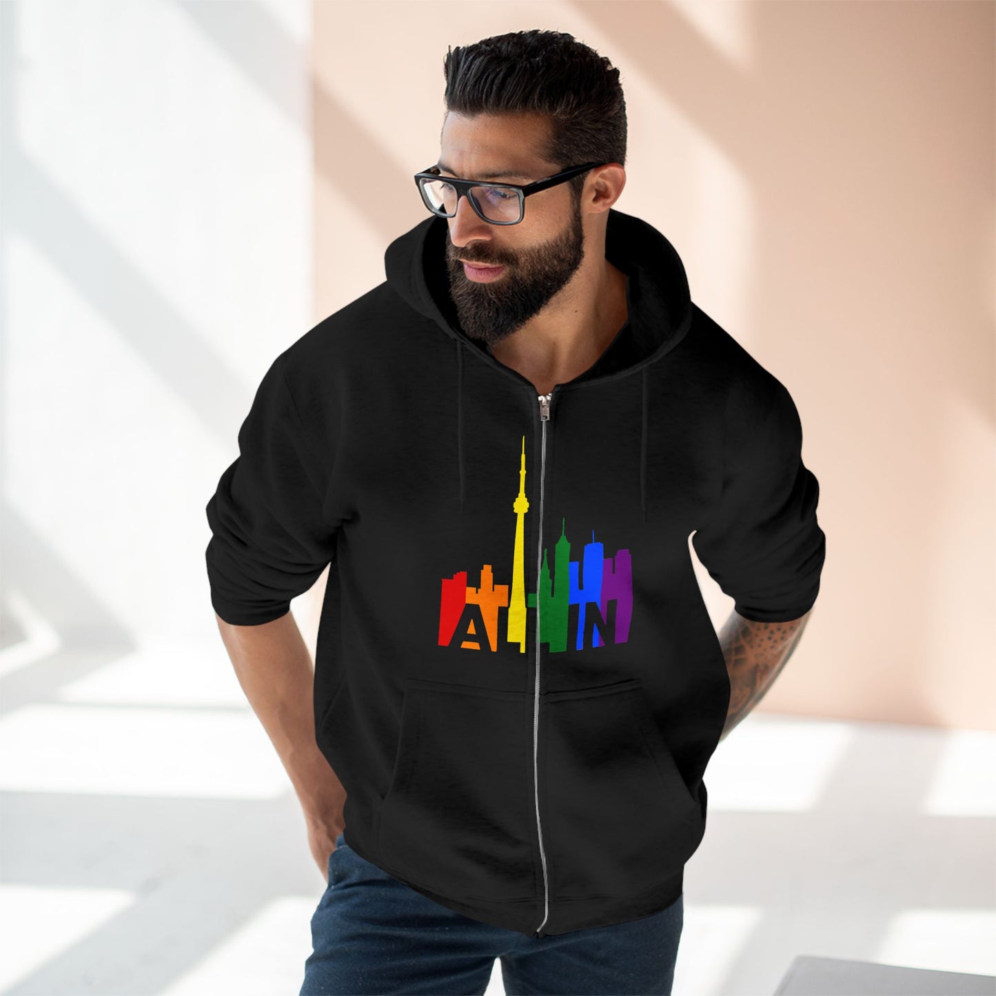 ALL IN - Sweat à capuche zippé doux pour les journées fraîches
