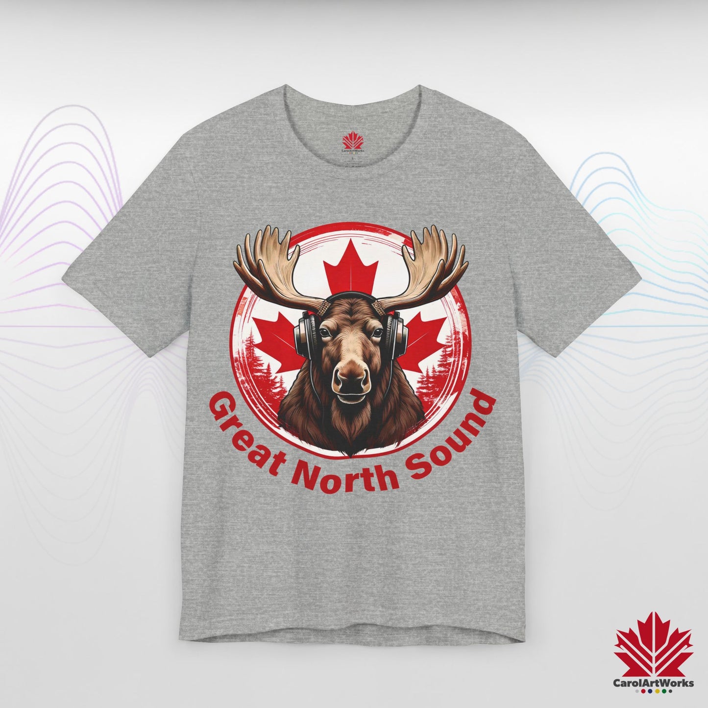 "Great North Sound" True North Sound Unisex Short Sleeve Tee - Maple Beats and Style