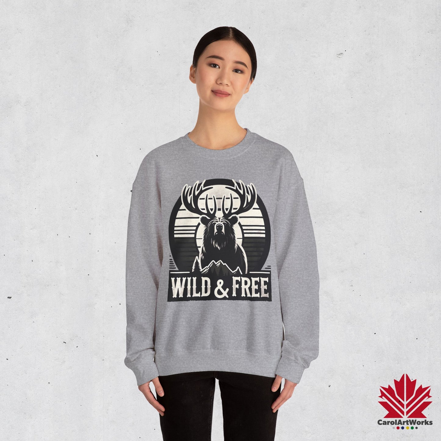 “Wild & Free” Unisex Sweatshirt – Cozy Everyday Essential