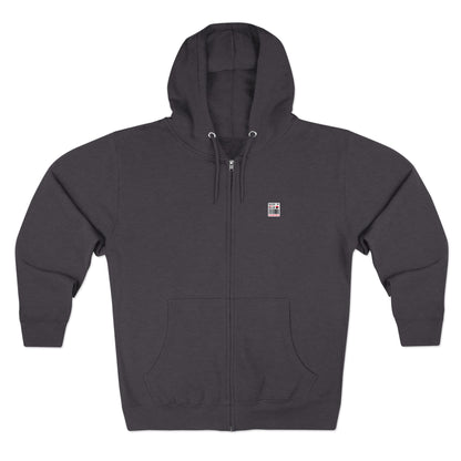 Sweat à capuche unisexe zippé « Fabriqué au Canada » – Minimaliste, ludique et fier