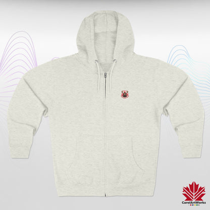 "Great North Sound" Moose and Music Unisex Zip Hoodie