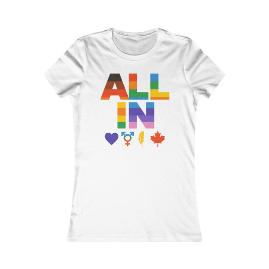 TOUT EN Cœur. Voix. Fierté. - T-shirt féminin avec cœur audacieux