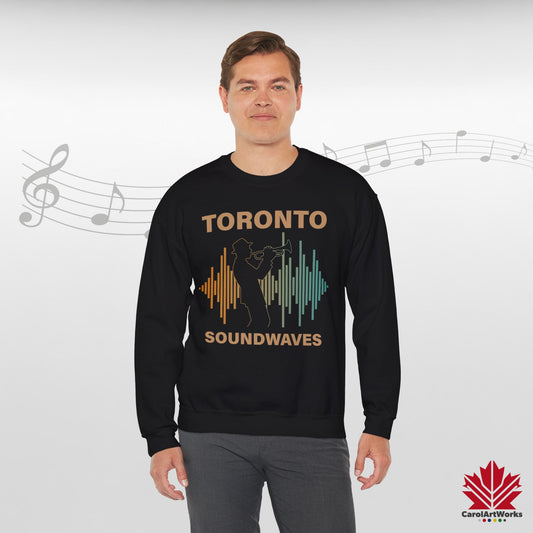 Sweat-shirt Toronto Soundwaves – Ambiance centre-ville, chaleur toute la journée