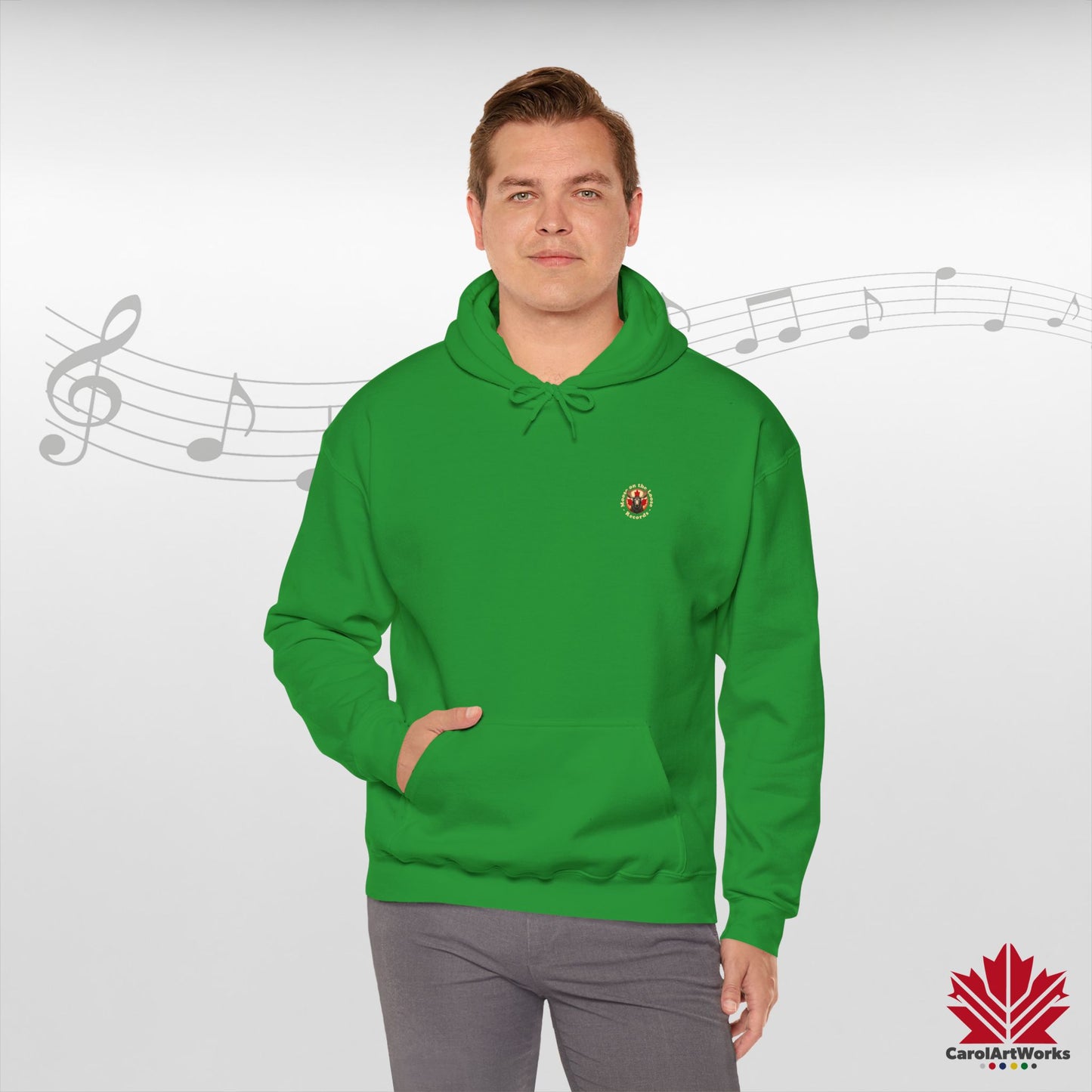 “Moose on the Loose Records” Unisex Hoodie – The Beat of Canada in Cozy Comfort