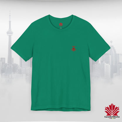 “WE CAN” with Maple Leaf Unisex Short Sleeve Tee – Casual Comfort for Every Occasion