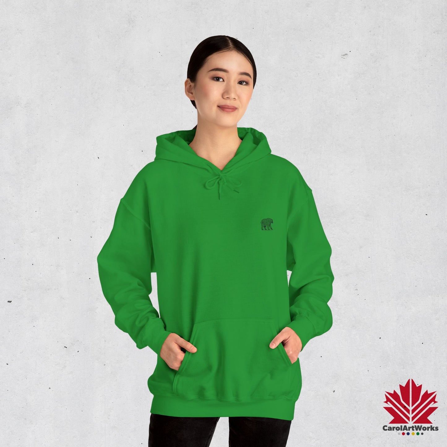 Sweat à capuche unisexe au design minimaliste scandinave BEAR – Parfait pour un usage quotidien
