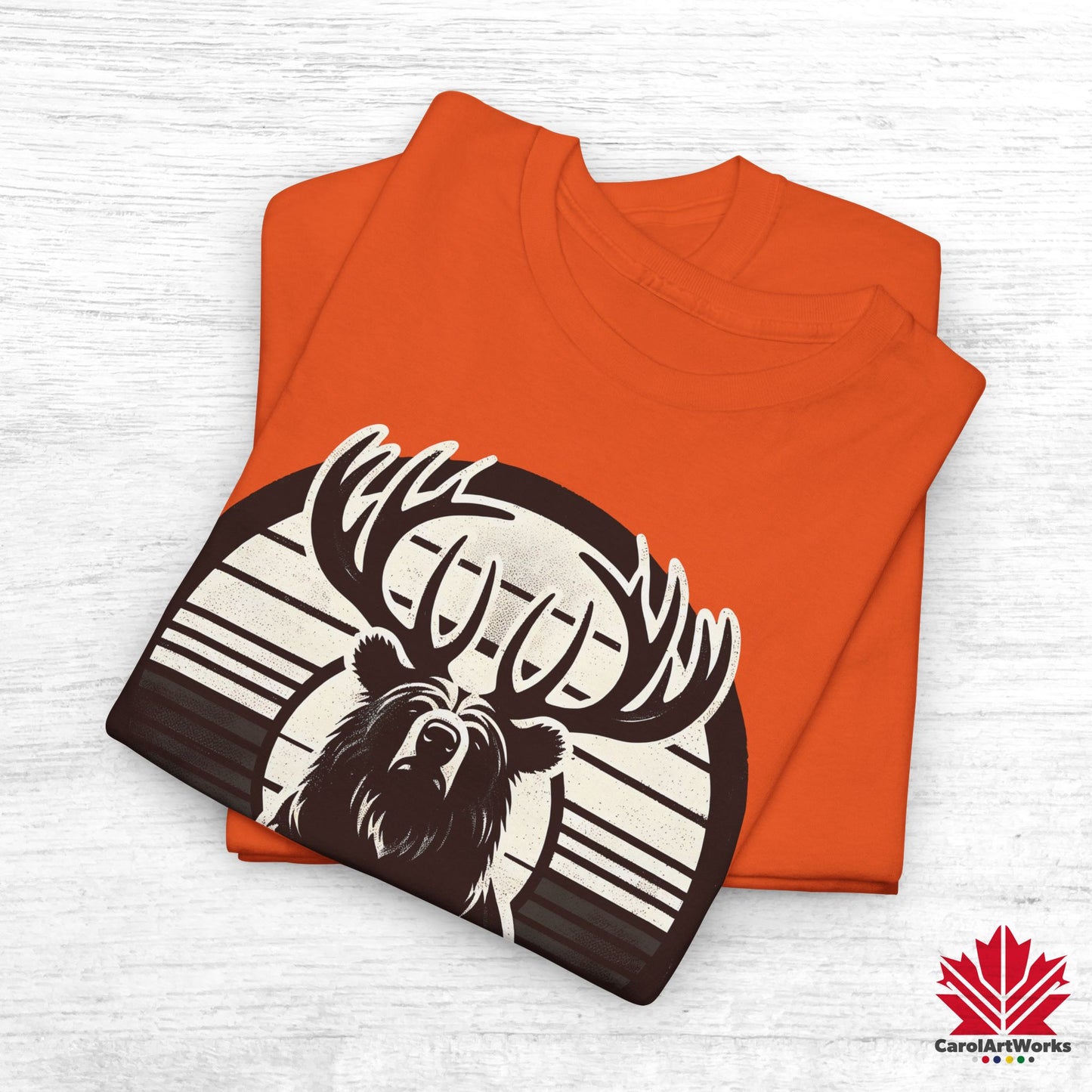 “Wild & Free” Unisex Cotton Tee – Nature Inspired Graphic T-Shirt