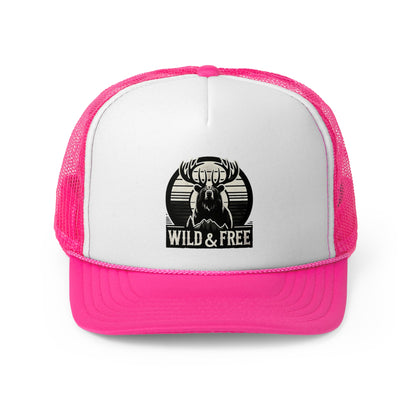 "Wild & Free" Trucker Cap for Outdoor Enthusiasts