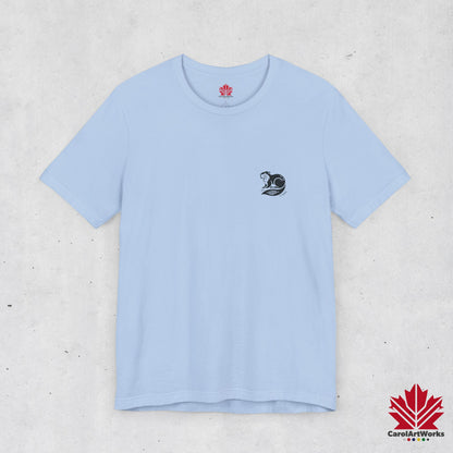 scandinavian minimalistic BEAVER Design Unisex Short Sleeve Tee - Soft and Comfortable, Perfect for Everyday Wear and Nature Lovers