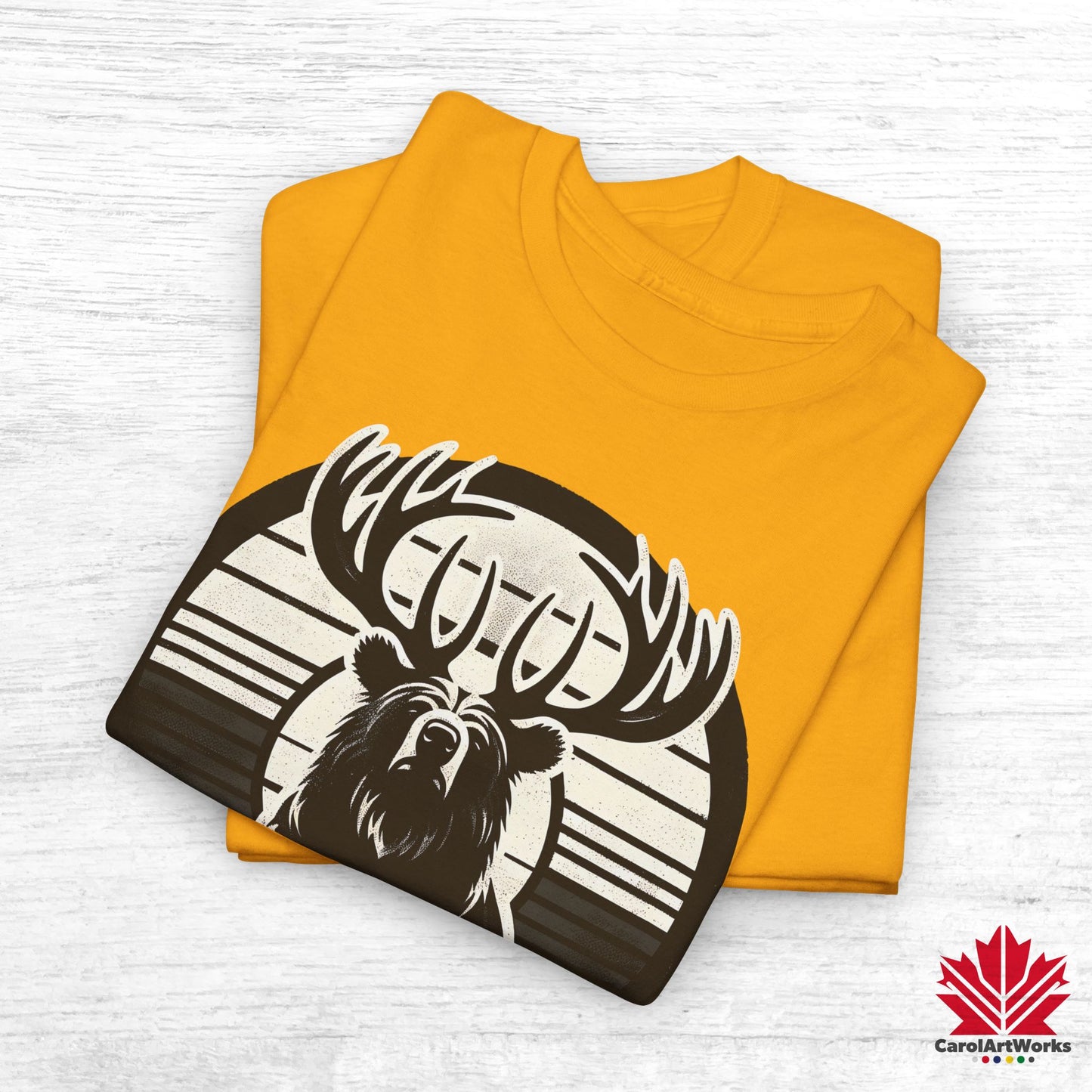 “Wild & Free” Unisex Cotton Tee – Nature Inspired Graphic T-Shirt