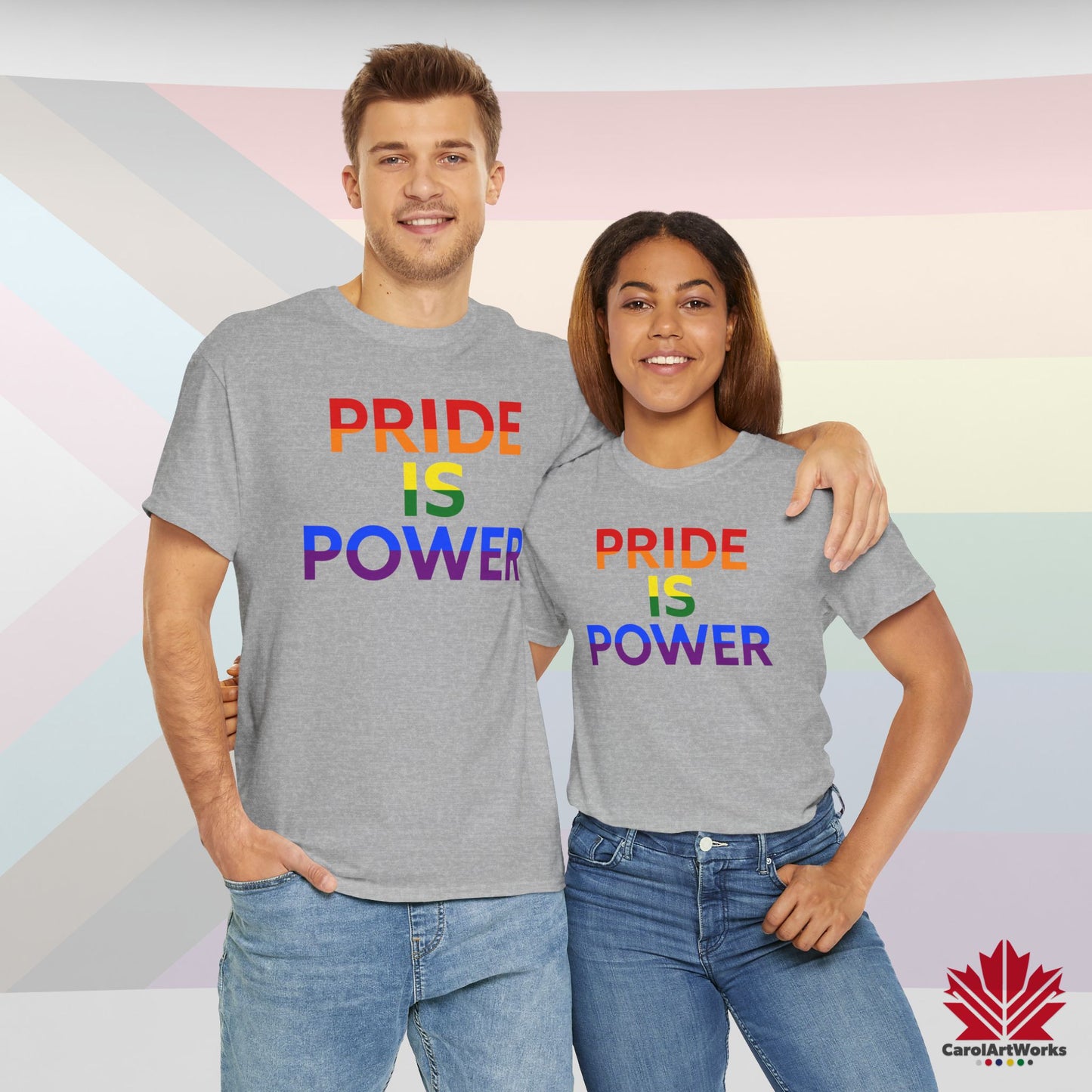 Pride Is Power – Classic Pride Tee for Everyday Courage
