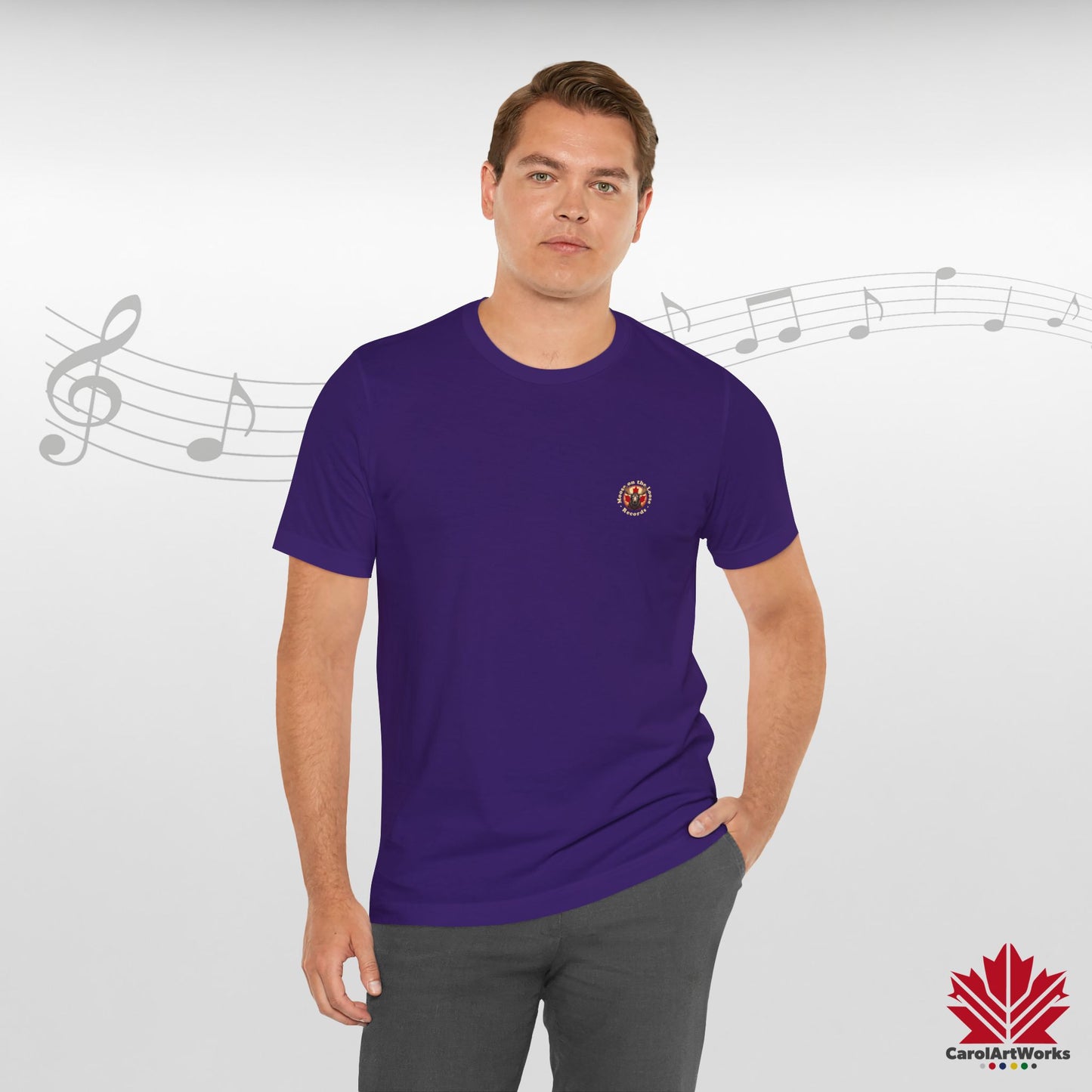 “Moose on the Loose Records” Unisex Short Sleeve Tee – A Hit for Every Playlist