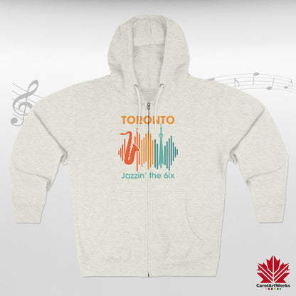 Toronto Jazzin' the 6ix – Sweat à capuche zippé pour des mouvements fluides et des rythmes de rue