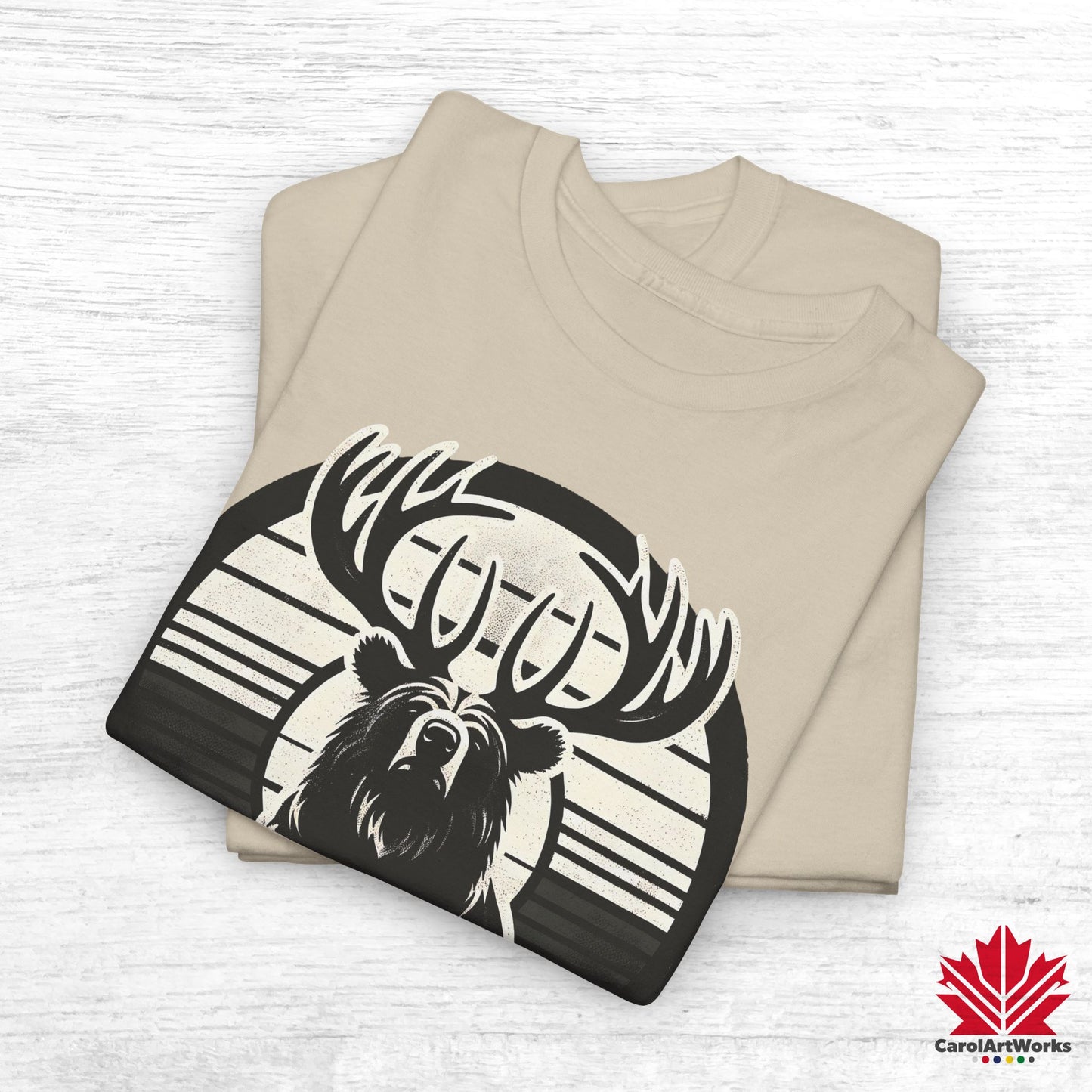 “Wild & Free” Unisex Cotton Tee – Nature Inspired Graphic T-Shirt