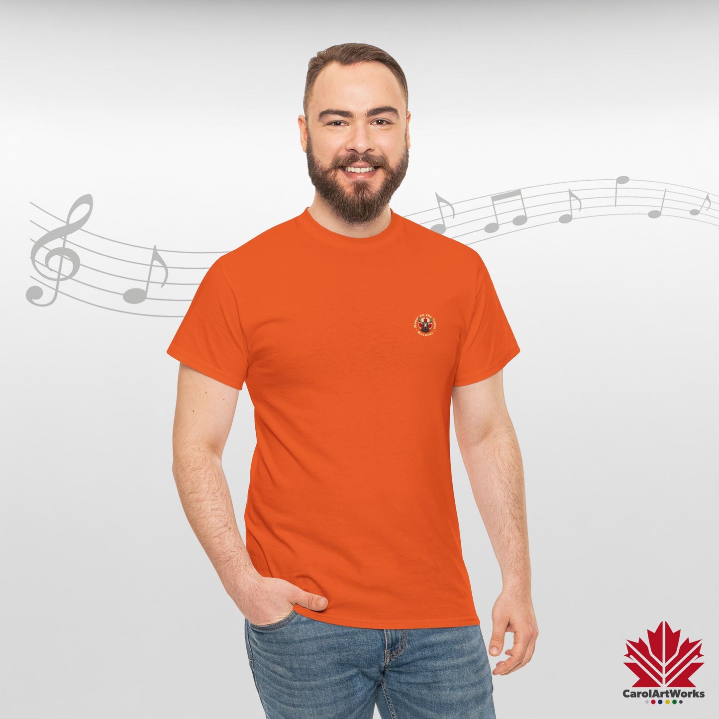 "Moose on the Loose Records" Classic Cotton Tee - Wear the Sound of Canada