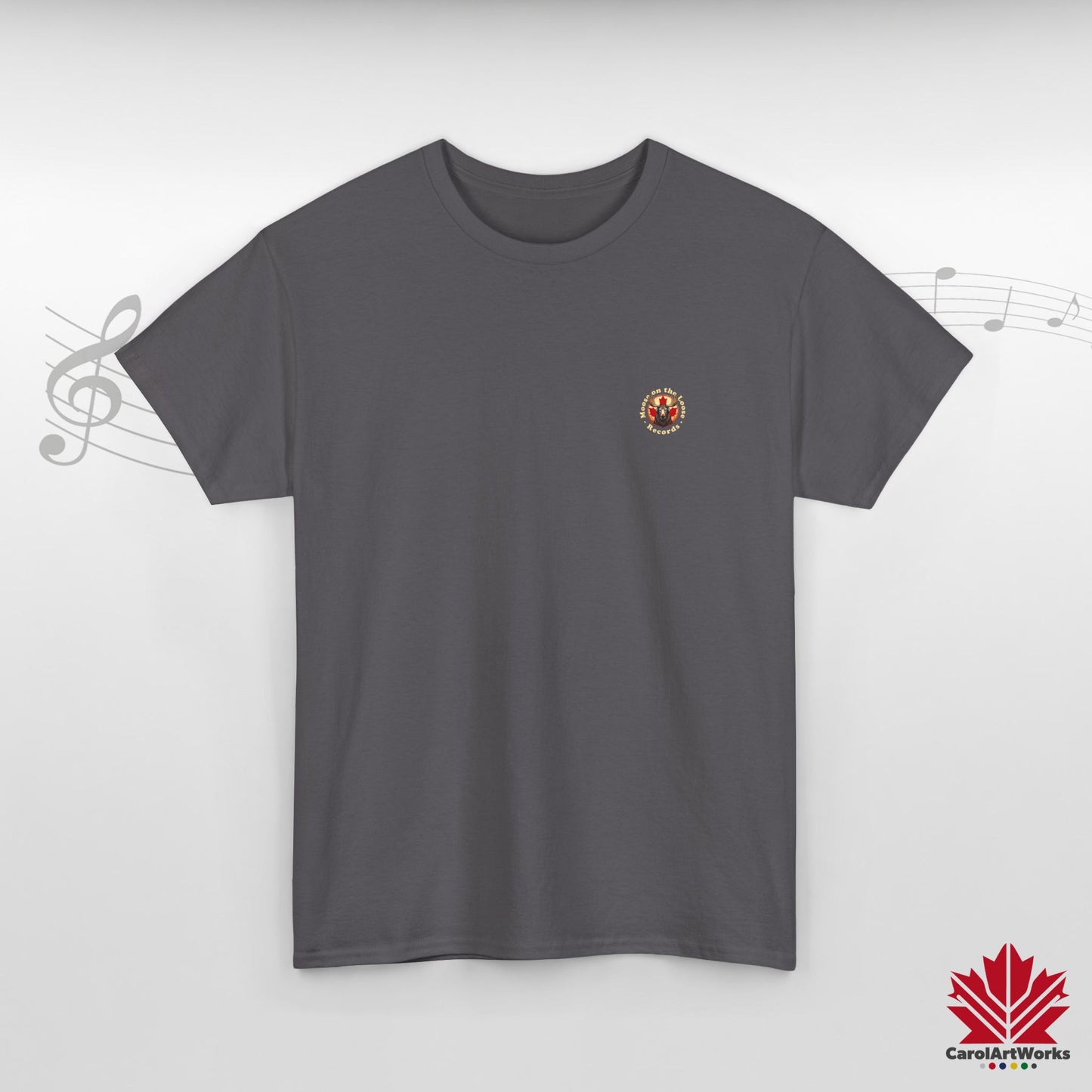 "Moose on the Loose Records" Classic Cotton Tee - Wear the Sound of Canada