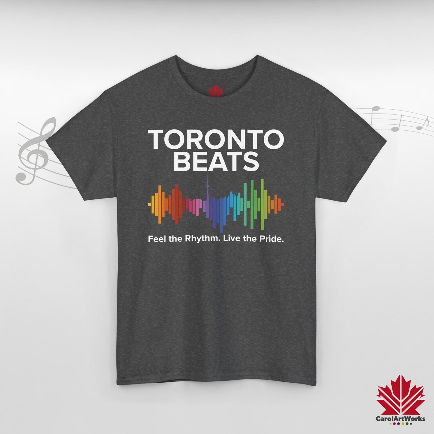 Toronto Beats Classic Cotton Tee – Where Pride Meets Pulse.