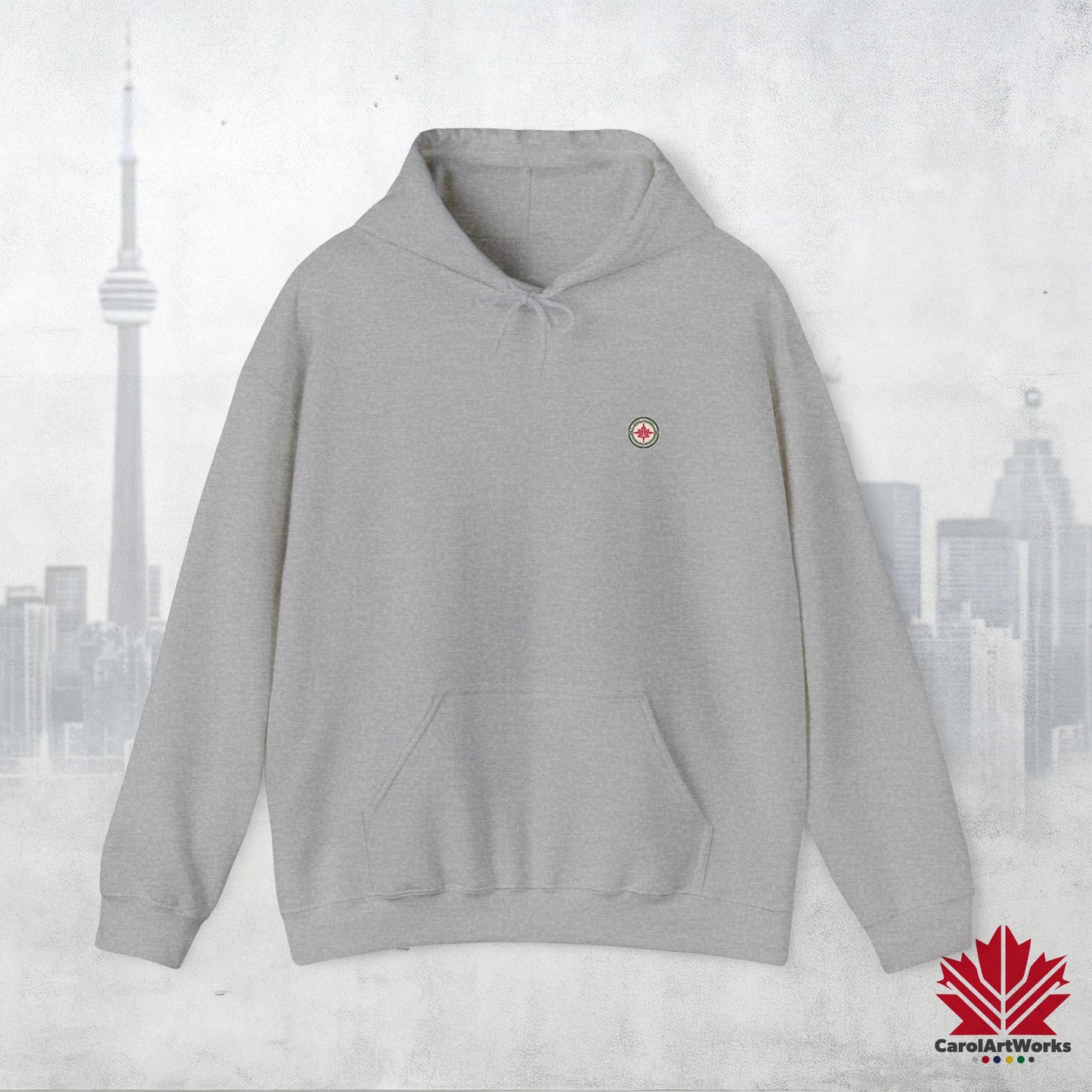 “North Strong” Compass Design Unisex Hoodie – Navigate Adventure with Canadian Pride