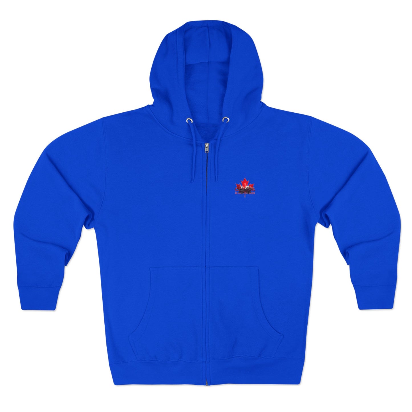 Sweat à capuche unisexe zippé « Le Canada n'est pas à vendre » – Feuille d'érable rouge et montagnes, sweat-shirt confortable et élégant pour les fiers Canadiens