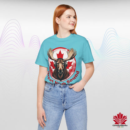 "Great North Sound" True North Sound Unisex Short Sleeve Tee - Maple Beats and Style