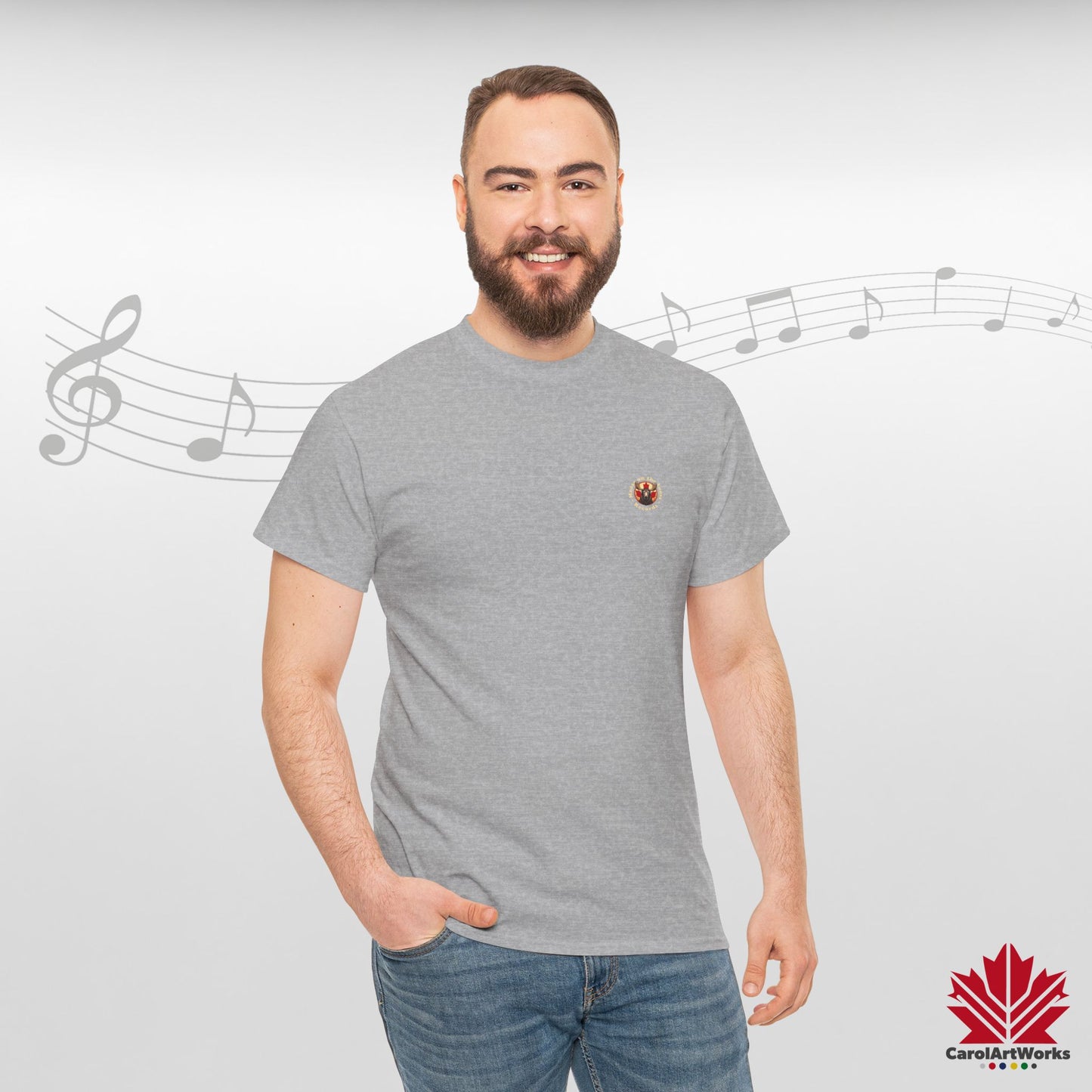 "Moose on the Loose Records" Classic Cotton Tee - Wear the Sound of Canada