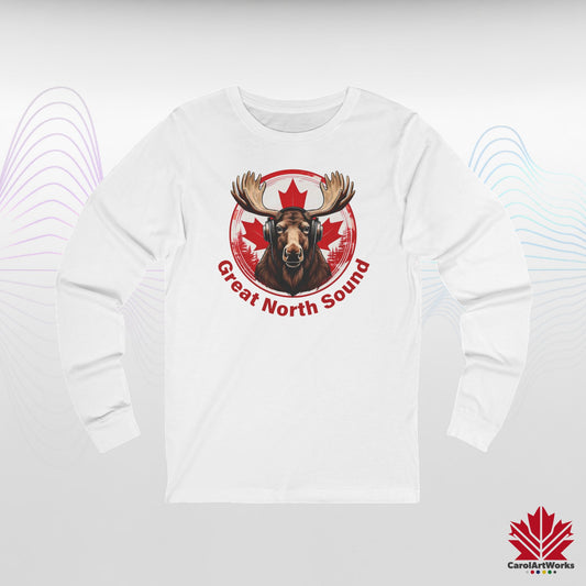 “Great North Sound” Classic Soundwaves Long Sleeve Tee