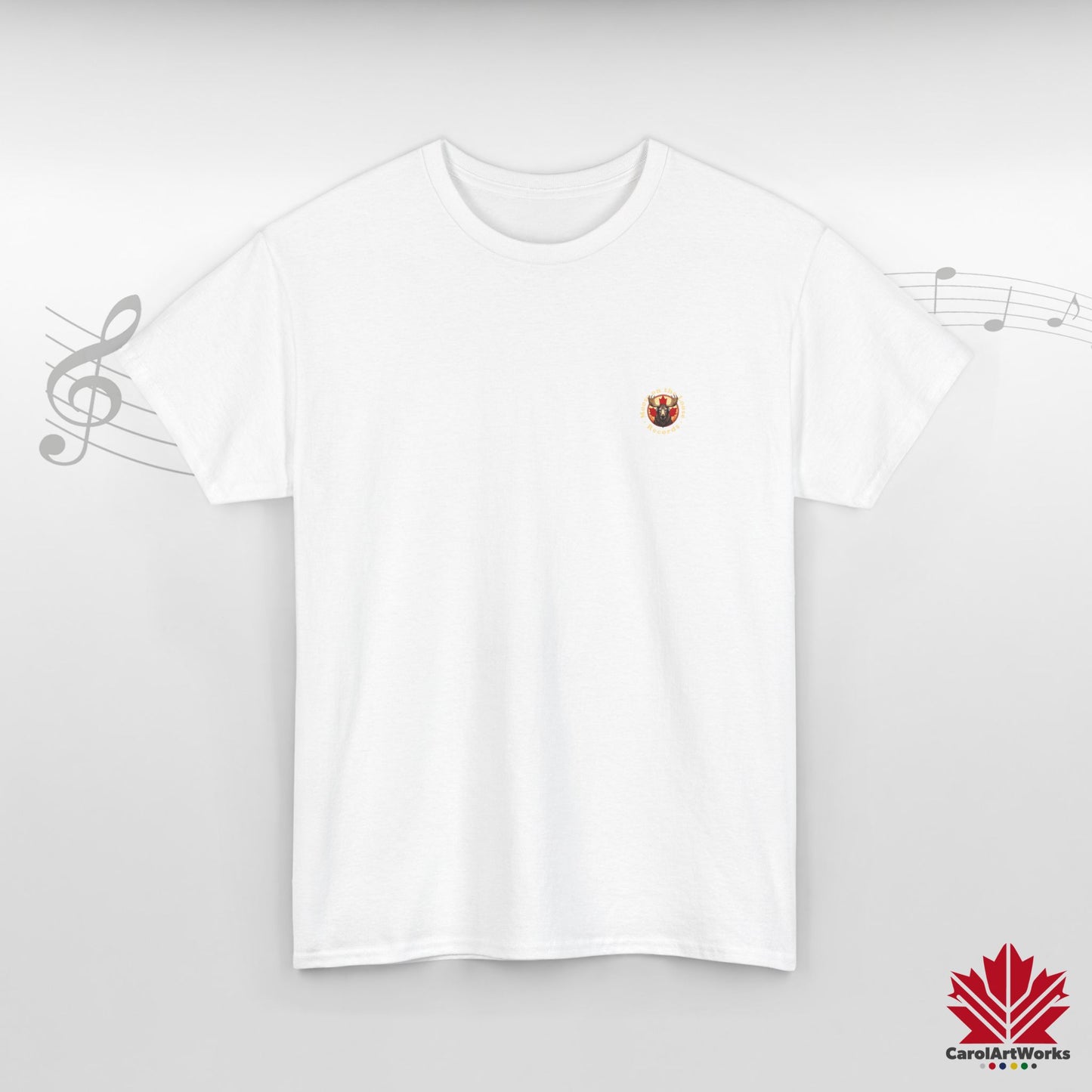 "Moose on the Loose Records" Classic Cotton Tee - Wear the Sound of Canada