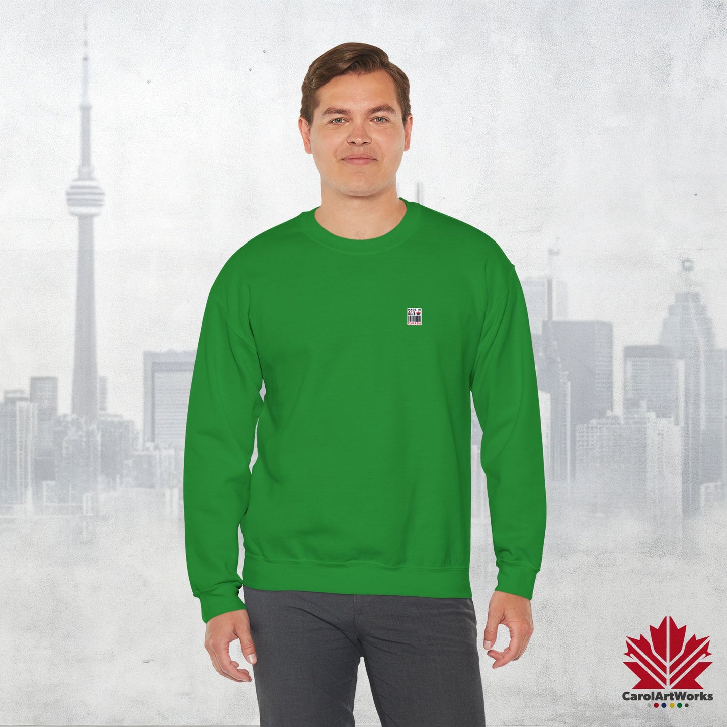 “Made in Canada” Unisex Sweatshirt – Minimalist, Playful and Proud