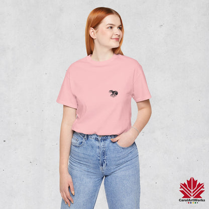 scandinavian minimalistic BEAVER Design Unisex Short Sleeve Tee - Soft and Comfortable, Perfect for Everyday Wear and Nature Lovers