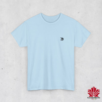 scandinavian minimalistic BEAVER Design Unisex Cotton Tee – Soft and Comfortable Everyday Wear