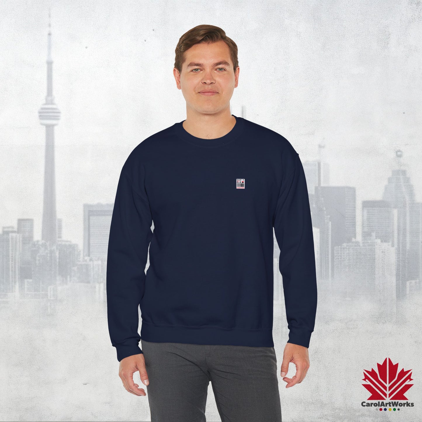 “Made in Canada” Unisex Sweatshirt – Minimalist, Playful and Proud