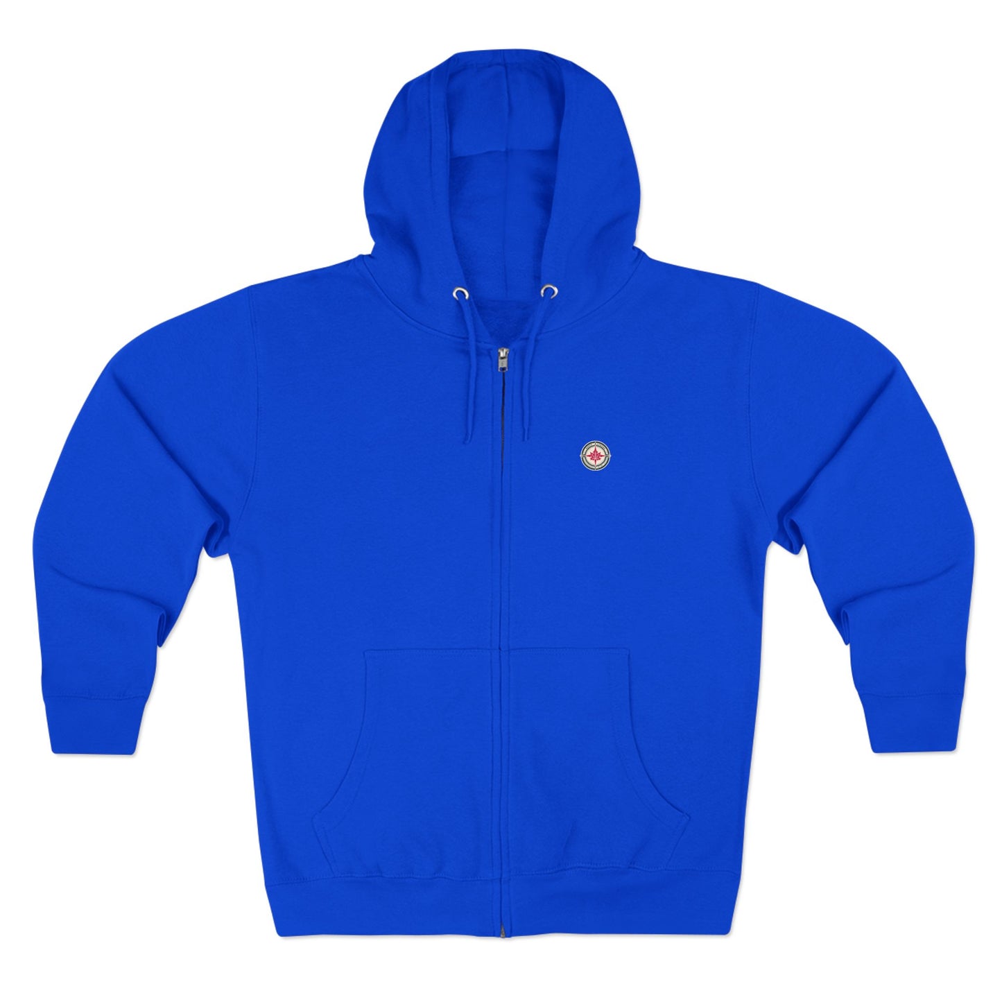 “North Strong” Compass Design Unisex Zip Hoodie – Navigate Adventure with Canadian Pride