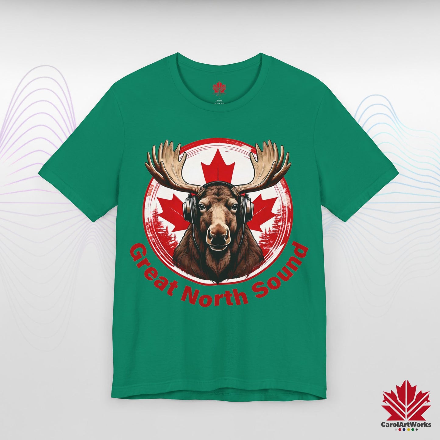 "Great North Sound" True North Sound Unisex Short Sleeve Tee - Maple Beats and Style