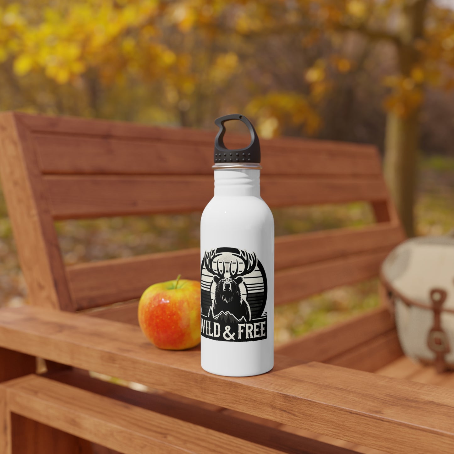 "Wild & Free" Stainless Steel Water Bottle - Adventure & Nature Inspired Drinkware