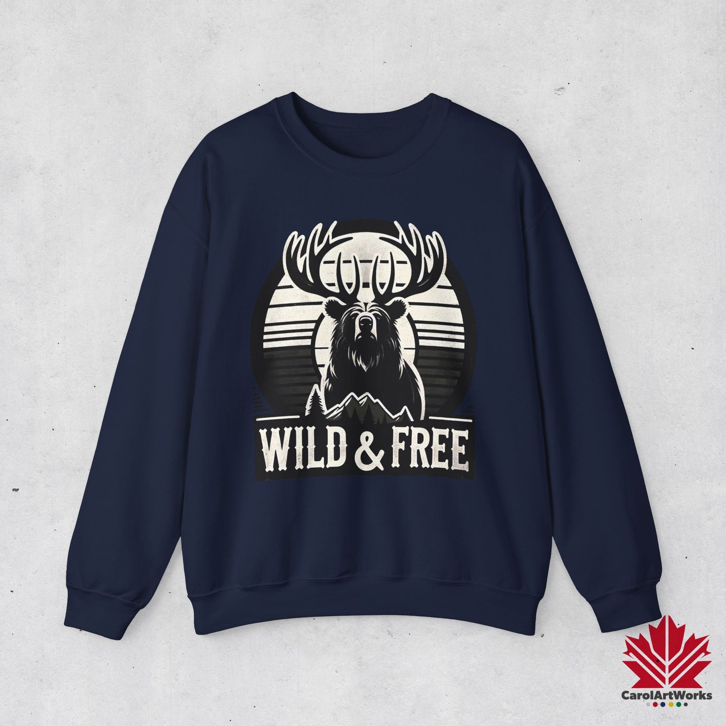 “Wild & Free” Unisex Sweatshirt – Cozy Everyday Essential