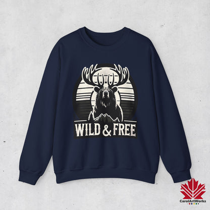 “Wild & Free” Unisex Sweatshirt – Cozy Everyday Essential