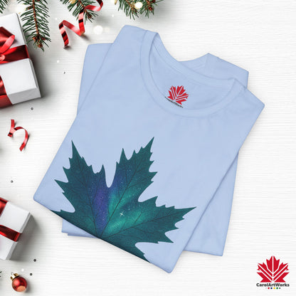 True North Christmas | Maple Leaf Holiday Tee | Proudly Canadian Christmas Shirt – Premium Cotton Gift